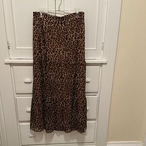 Have Leopard Print Maxi Skirt